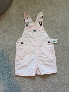 OshKosh B'gosh Light Pink Heart Shortalls